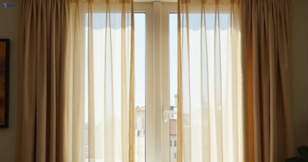Dusty and dull curtains in north-tivoli before steam cleaning